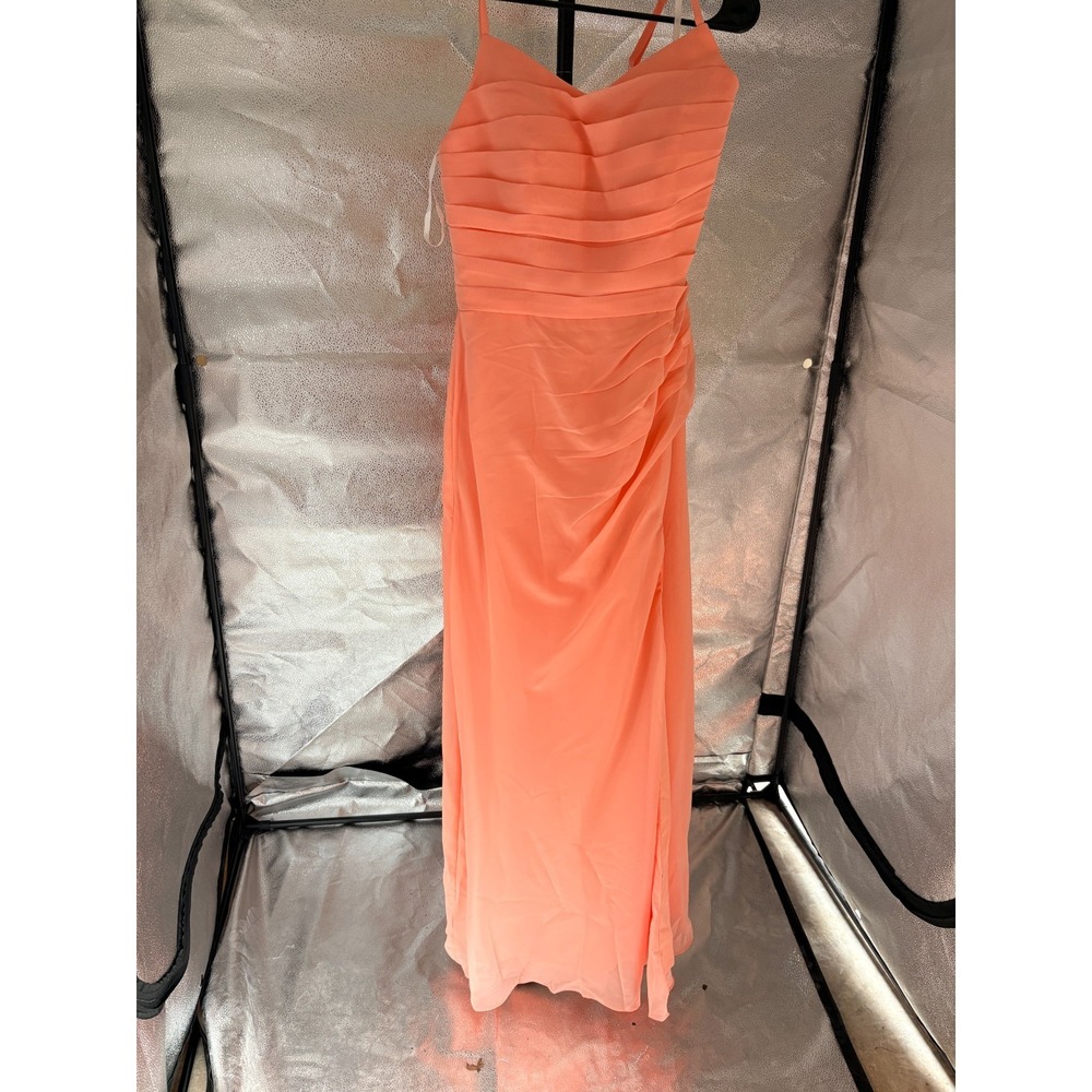 NWOT BXZ Peach Sleeveless Long Dress Sz‎ 6 0025